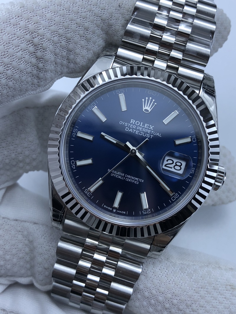 (준비완료/특급배송/예상수령7일)NO.428/VS공장 롤렉스 데이저스트 41미리 블루 바인덱스 쥬빌레 플루티드