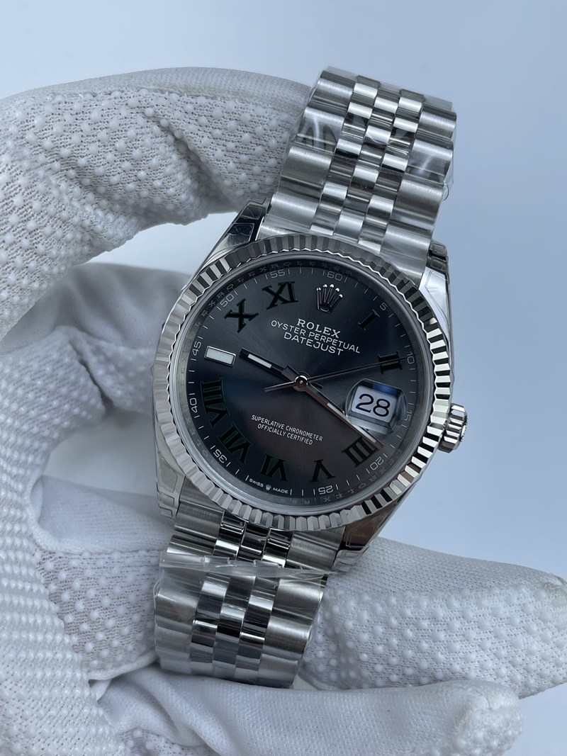 (준비완료/특급배송)NO.2669/VS공장 롤렉스 데이저스트 36MM 윔블던 로만인덱스 쥬빌레 플루티드 3235