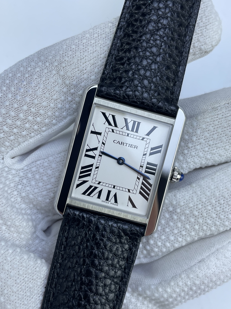 (준비완료/특급배송)NO.3141/ K11공장 까르띠에 탱크솔로 27MM 악어가죽