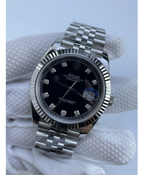 (준비완료/특급배송)NO.3316/롤렉스 데이저스트 126334 41미리 블랙다이얼 다이아몬드 인덱스 QP공장